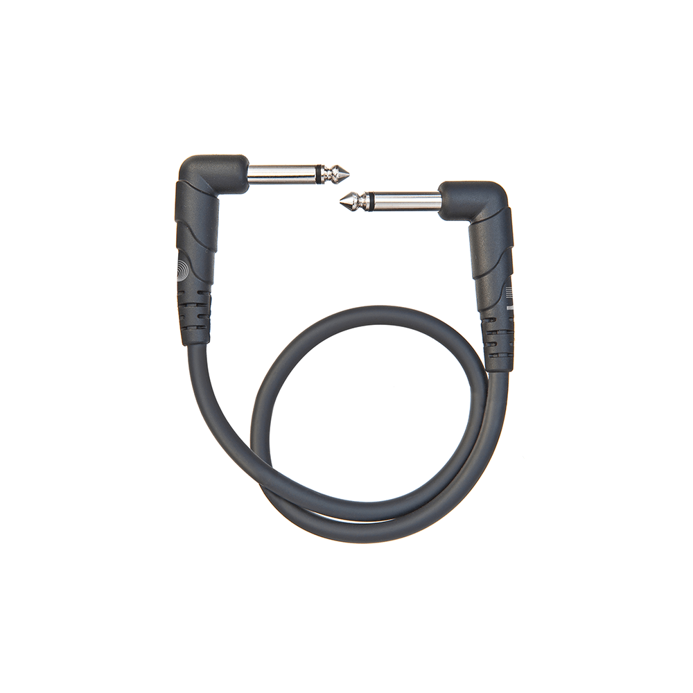 D'Addario PW-CGTP-105 Classic Series Pedalboard Patch Cable - Right Angle to Right Angle - 6 inch