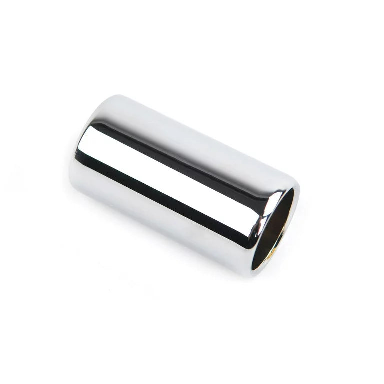 CHROME-PLATED BRASS GUITAR SLIDE Large, 12 Ring Size