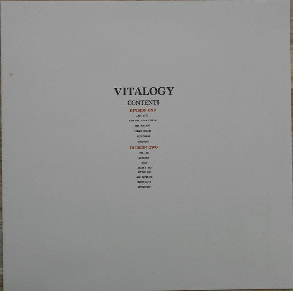 Pearl Jam - Vitalogy