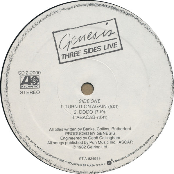 Genesis - Three Sides Live