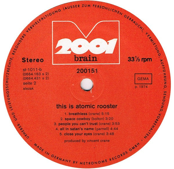 Atomic Rooster - This Is Atomic Rooster