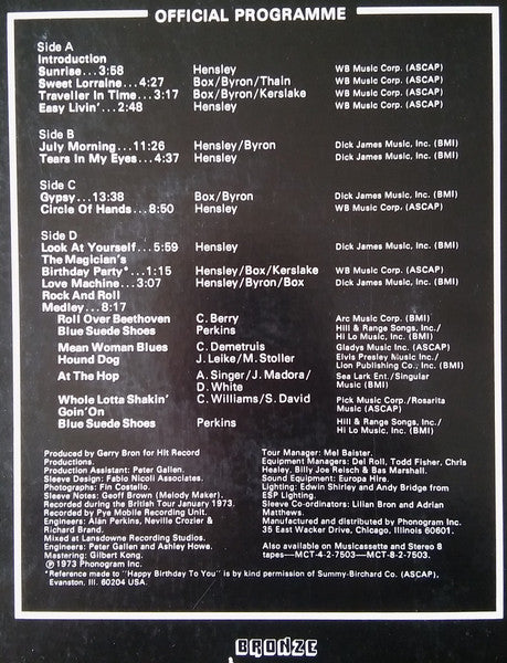 Uriah Heep - Uriah Heep Live