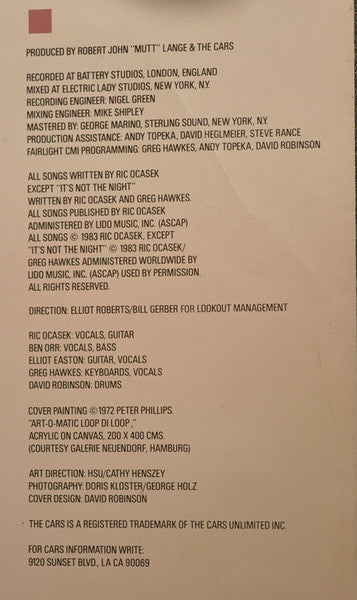 The Cars - Heartbeat City