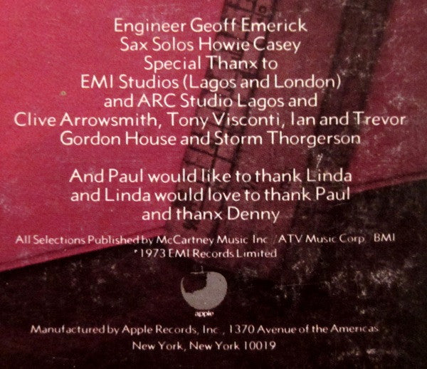 Wings (2) - Band On The Run