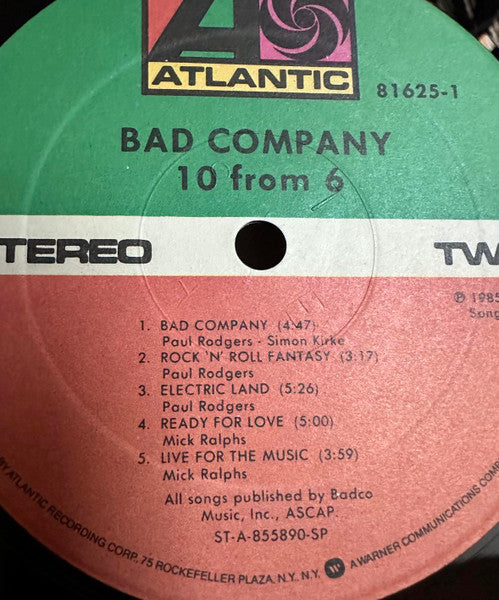 Bad Company (3) - 10 From 6