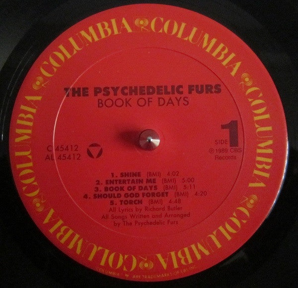 The Psychedelic Furs - Book Of Days