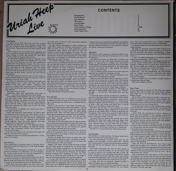 Uriah Heep - Uriah Heep Live