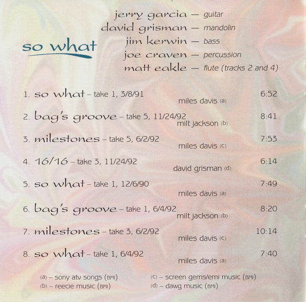 Jerry Garcia - So What