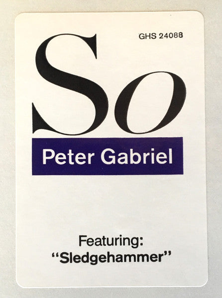 Peter Gabriel - So