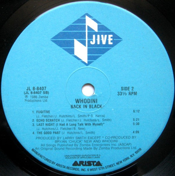 Whodini - Back In Black