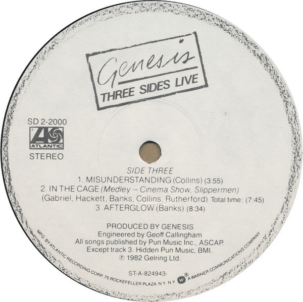 Genesis - Three Sides Live