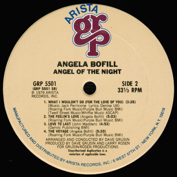 Angela Bofill - Angel Of The Night
