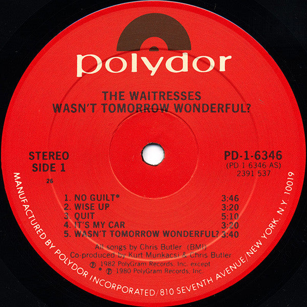 The Waitresses - Wasn't Tomorrow Wonderful?
