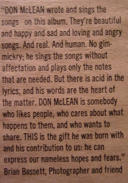 Don McLean - Tapestry