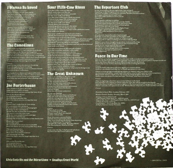 Elvis Costello & The Attractions - Goodbye Cruel World
