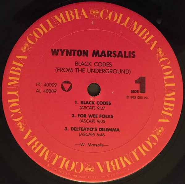 Wynton Marsalis - Black Codes (From The Underground)