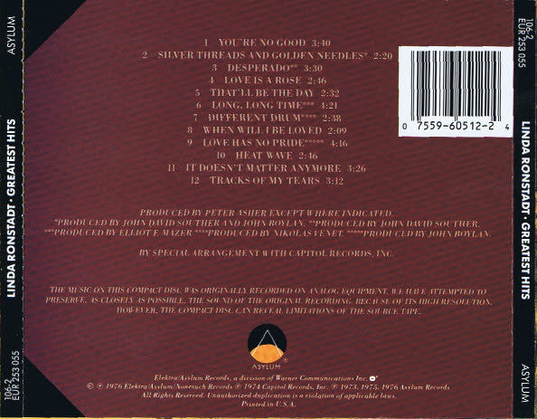 Linda Ronstadt - Greatest Hits