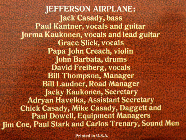 Jefferson Airplane - Thirty Seconds Over Winterland
