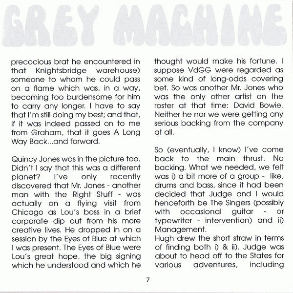 Van Der Graaf Generator - The Aerosol Grey Machine