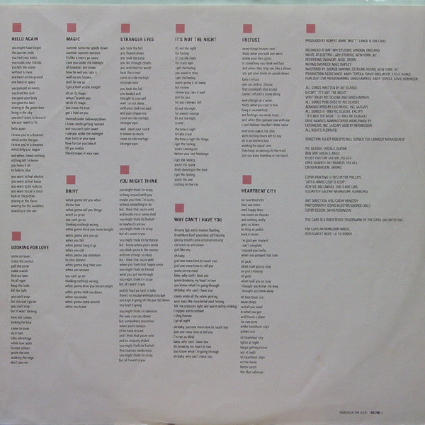 The Cars - Heartbeat City