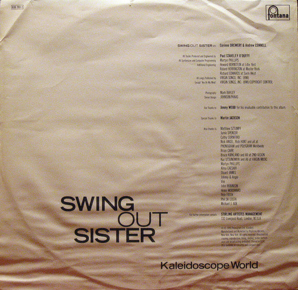 Swing Out Sister - Kaleidoscope World
