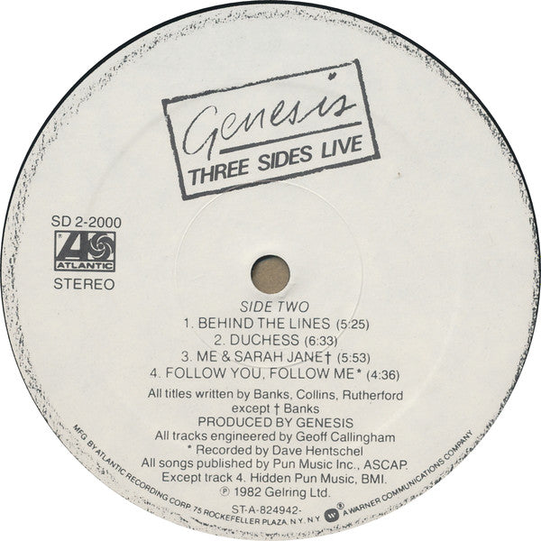 Genesis - Three Sides Live