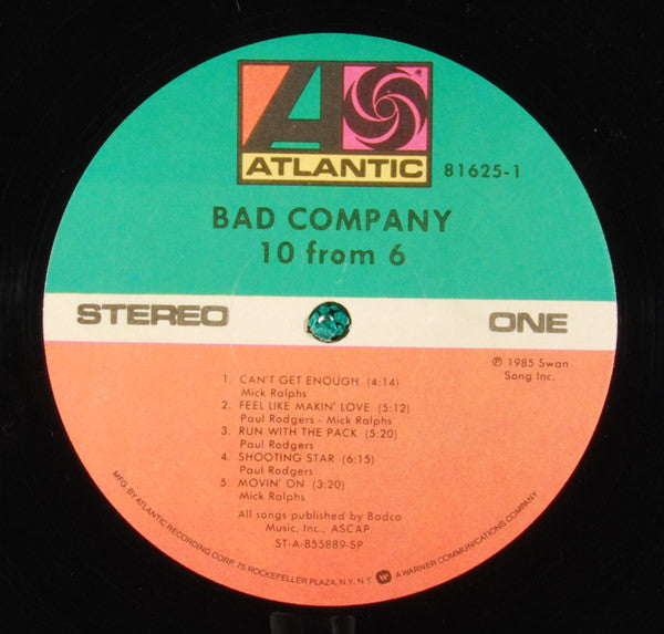 Bad Company (3) - 10 From 6
