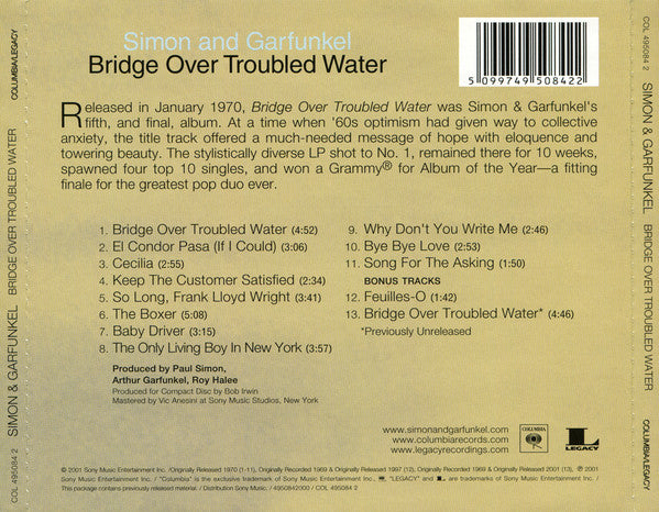 Simon & Garfunkel - Bridge Over Troubled Water