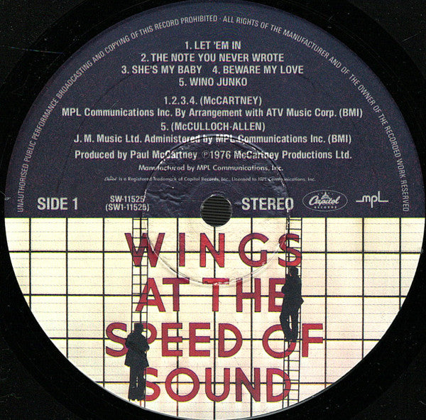 Wings (2) - Wings At The Speed Of Sound