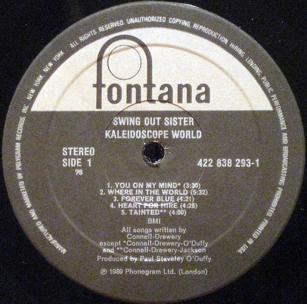 Swing Out Sister - Kaleidoscope World