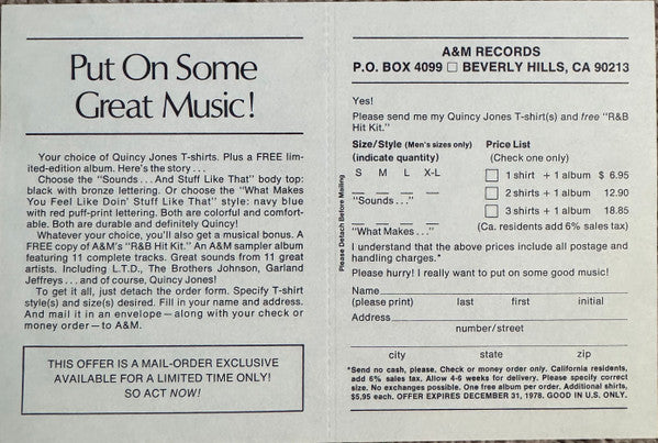 Quincy Jones - Sounds ... And Stuff Like That!!