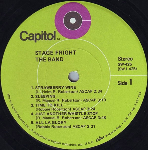 The Band - Stage Fright