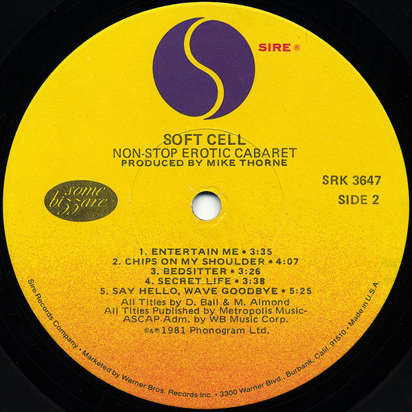 Soft Cell - Non-Stop Erotic Cabaret