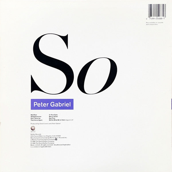 Peter Gabriel - So