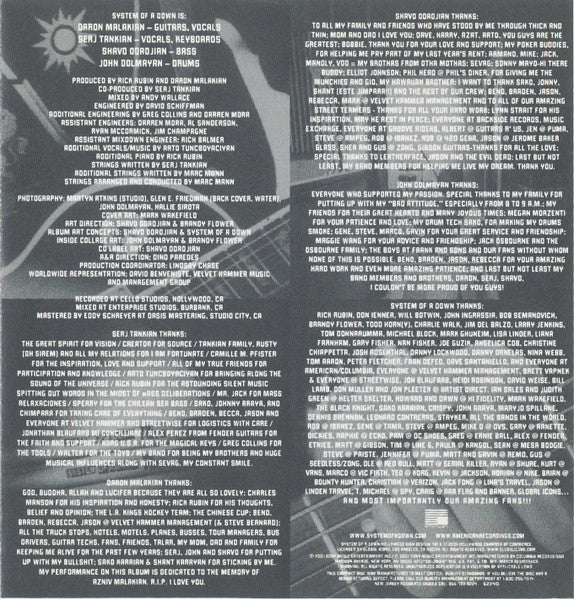 System Of A Down - Toxicity