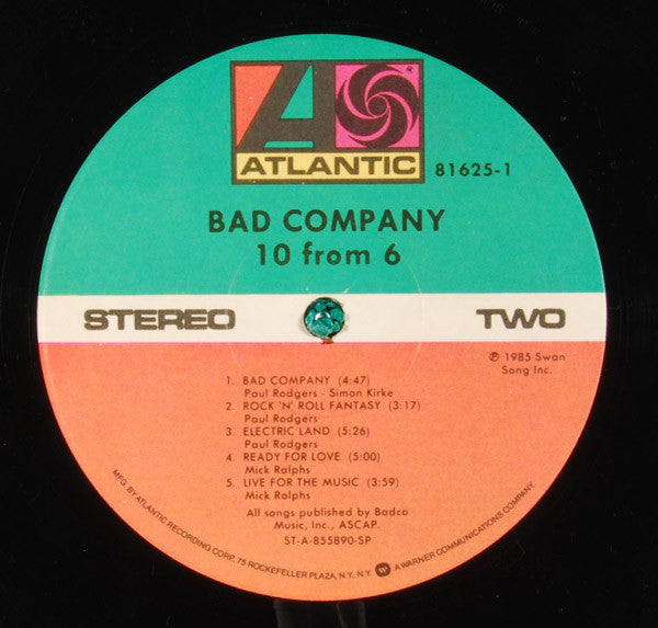 Bad Company (3) - 10 From 6