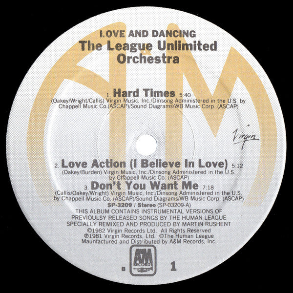 The League Unlimited Orchestra - Love And Dancing
