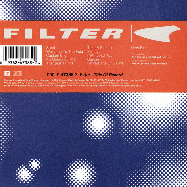 Filter (2) - Title Of Record
