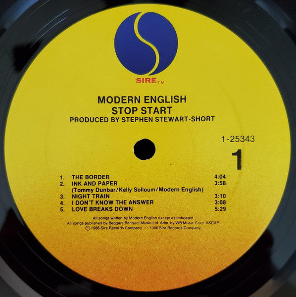 Modern English - Stop Start