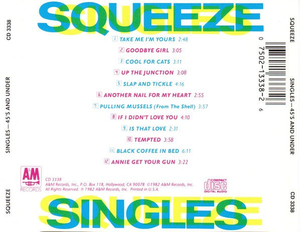 Squeeze (2) - Singles - 45's And Under