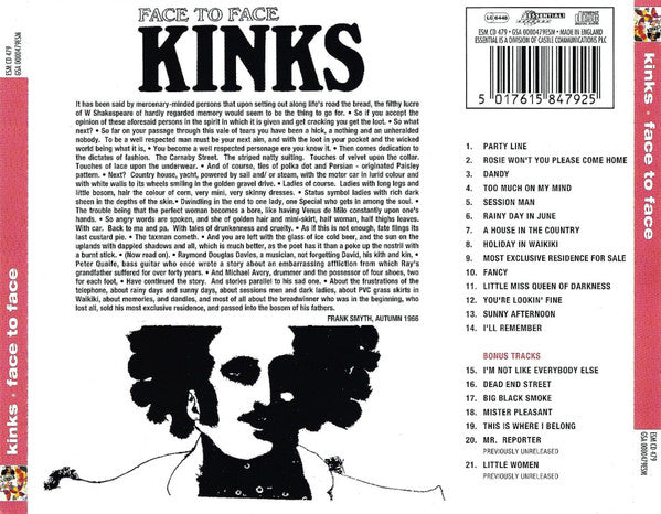 The Kinks - Face To Face