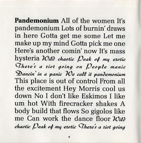 The Time - Pandemonium