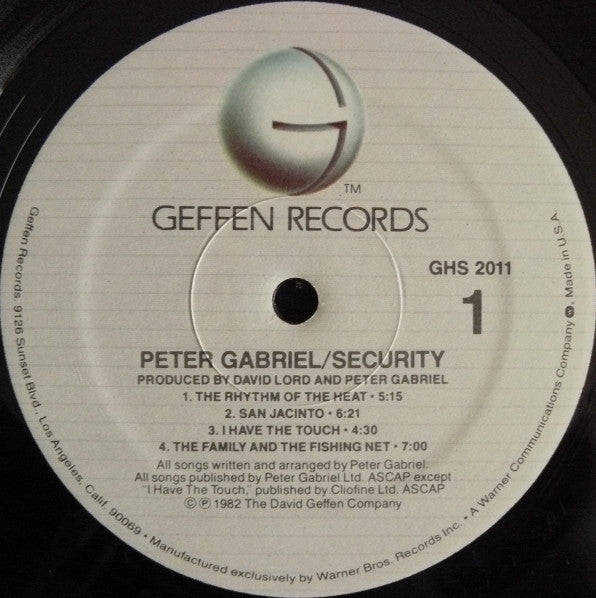 Peter Gabriel - Security