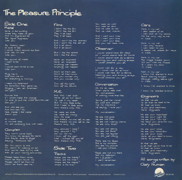 Gary Numan - The Pleasure Principle