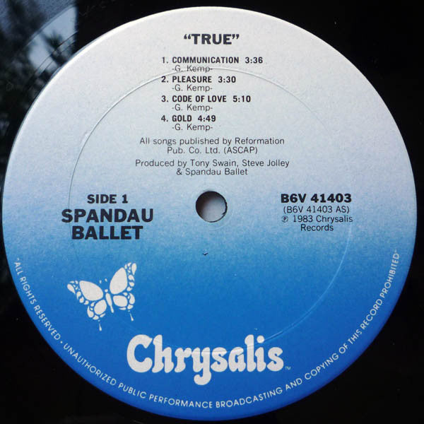 Spandau Ballet - True