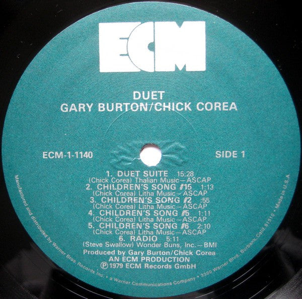 Gary Burton / Chick Corea - Duet