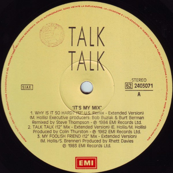 Talk Talk - It's My Mix