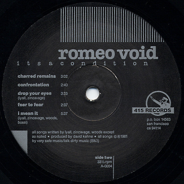 Romeo Void - Itsacondition