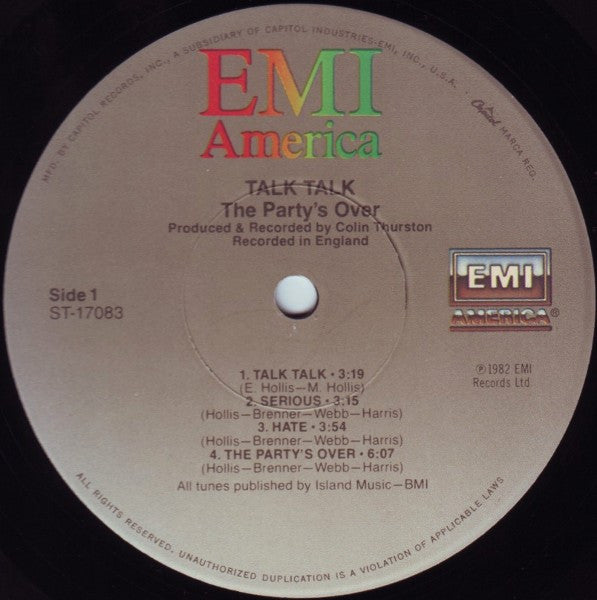 Talk Talk - The Party's Over