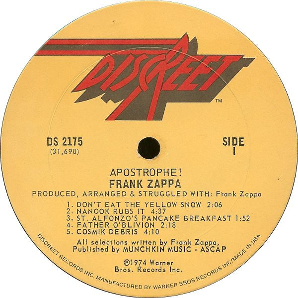 Frank Zappa - Apostrophe (')